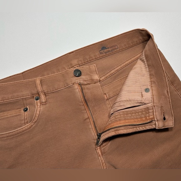 FAHERTY Men's 30x32 Stretch Terry Jeans Mesa Red 5-Pocket Slim Pants $178 - Picture 5 of 11